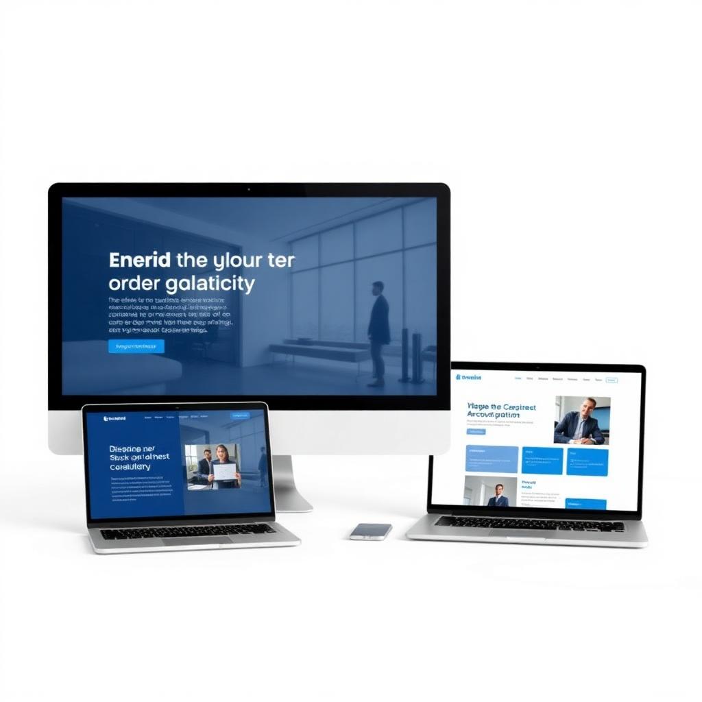 Professional website template preview